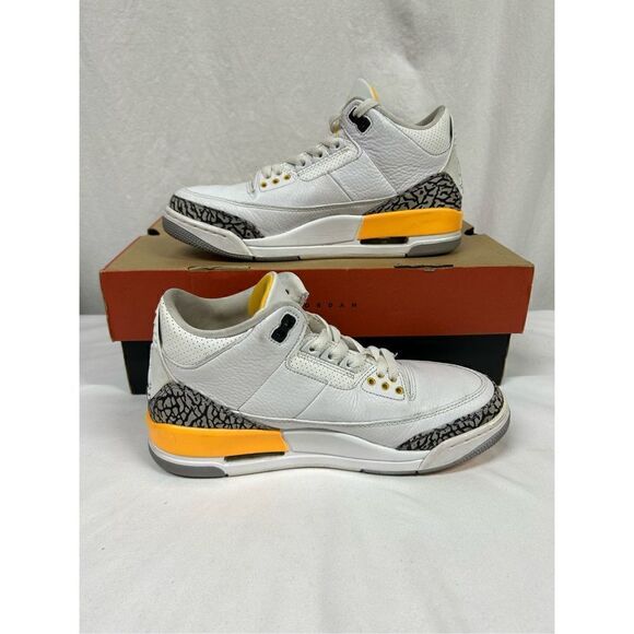 Size 9 womens 7.5 mens‎  - Jordan 3 Retro Laser Orange 2020 - Picture 2 of 6